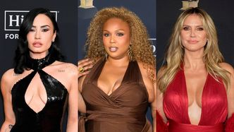Gwiazdy świecą dekoltami na imprezie przed Grammy: odmieniona Demi Lovato, lżejsza o 30 kg Lizzo, Heidi Klum (ZDJĘCIA)