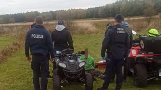 Odnaleźli zaginionego 33-latka. W poszukiwaniach pomagał policyjny śmigłowiec