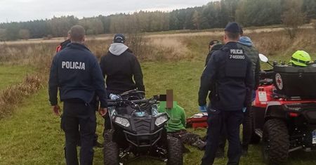 Odnaleźli zaginionego 33-latka. W poszukiwaniach pomagał policyjny śmigłowiec