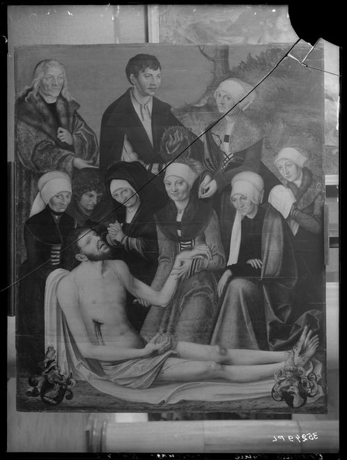 Obraz z Cranacha Starszego z XVI w. "Opłakiwanie Chrystusa"