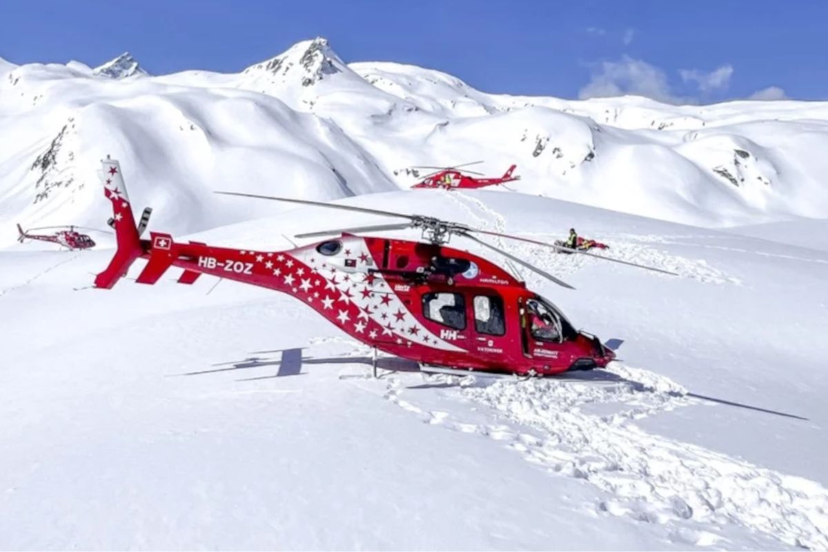 Koszmar w Alpach. Helikopter zsunął się ze zbocza. Są ofiary