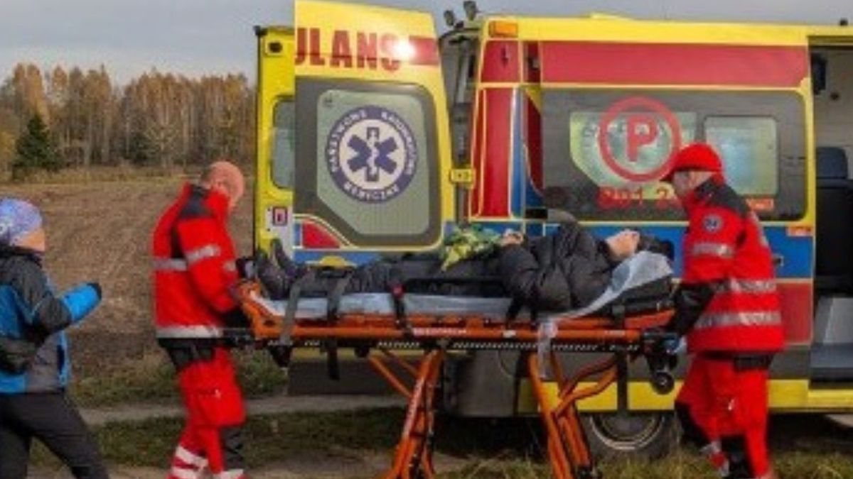 Osoba ranna po spotkaniu z żubrem