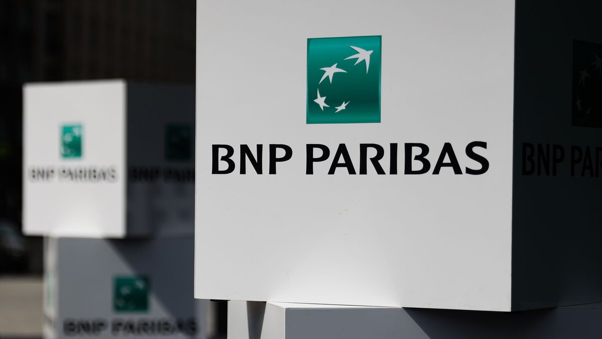 BNP Paribias logo is seen in Krakow, Poland on April 28, 2022. (Photo by Jakub Porzycki/NurPhoto via Getty Images)