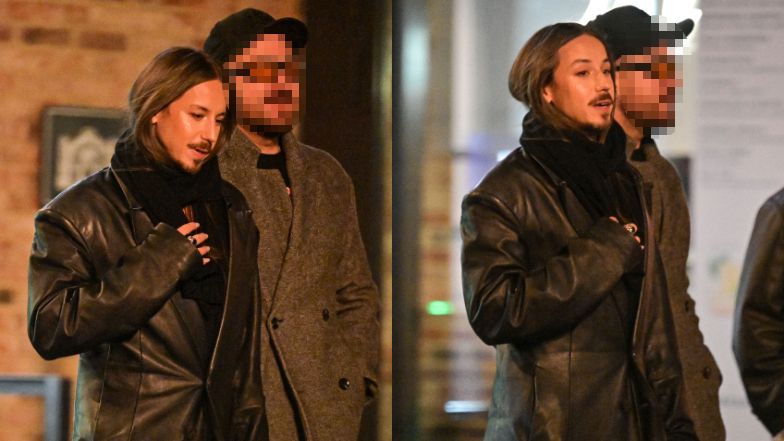 Michał Szpak nocną porą snuje się po stolicy z prawie gołą klatą