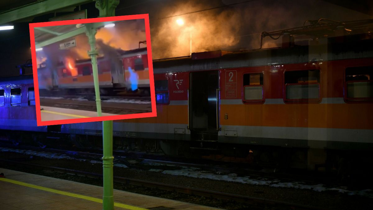 Pożar pociągu