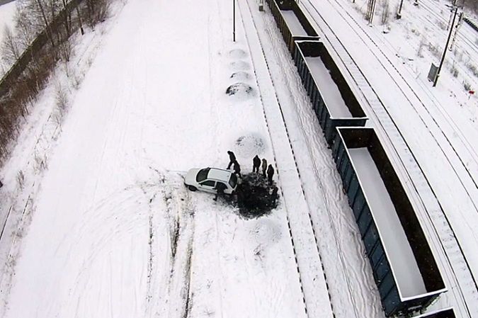 PKP Cargo i drony - ta inwestycja się zwraca! Zobacz jak maszyna przepędziła złodziei