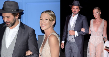 Bal TVN 2019. Roześmiana Lara Gessler po raz pierwszy POZUJE NA ŚCIANCE Z PARTNEREM (FOTO)