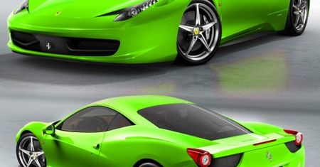 Ferrari 458 Italia w kolorach tęczy