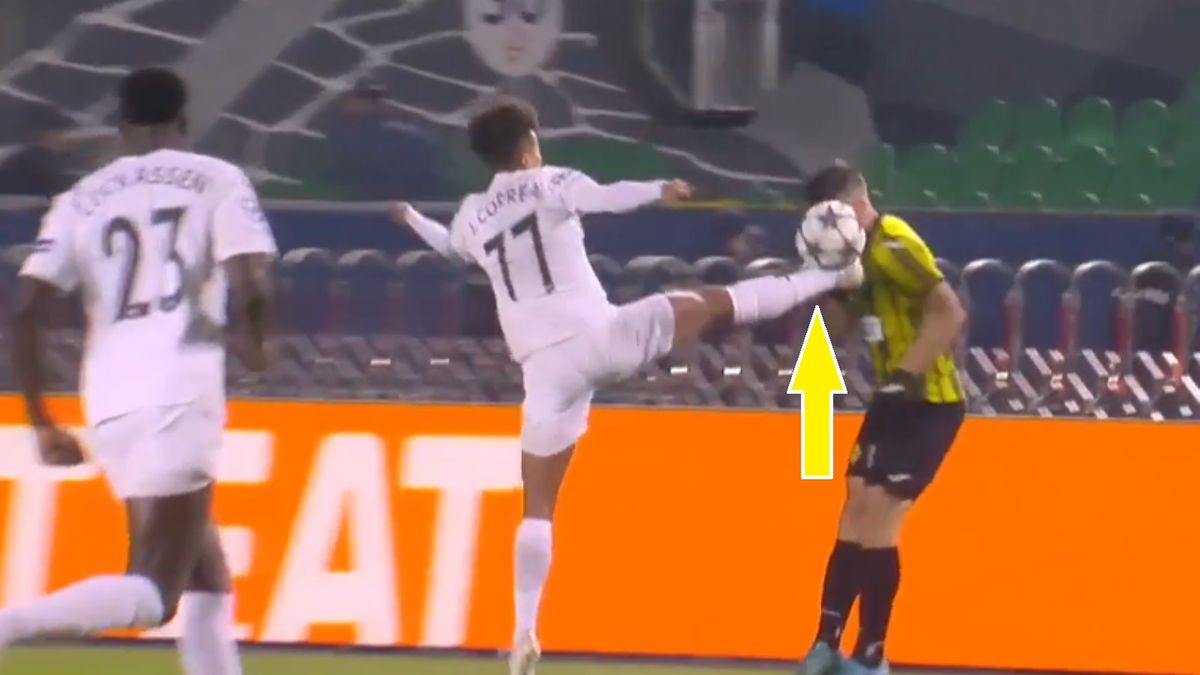 Twitter / Canal Plus Twitter / Brutalny faul w Lidze Mistrzów