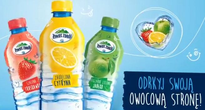 „Odkryj swoją owocową stronę!” w reklamach wody Żywiec Zdrój Smako-Łyk (wideo)