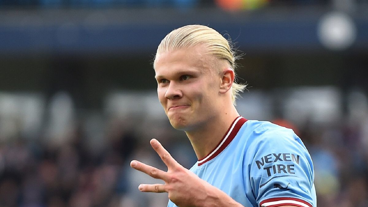 PAP/EPA / Peter Powell / Na zdjęciu: Erling Haaland.