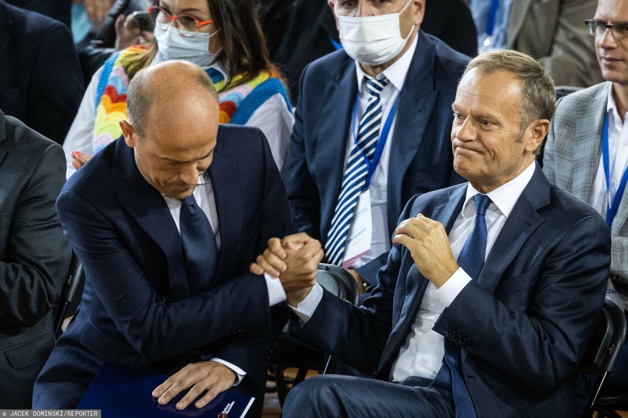 Donald Tusk i Borys Budka