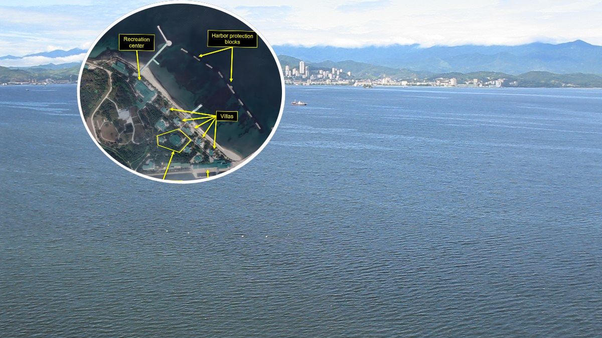 Wonsan znajduje się na zachodnim wybrzeżu