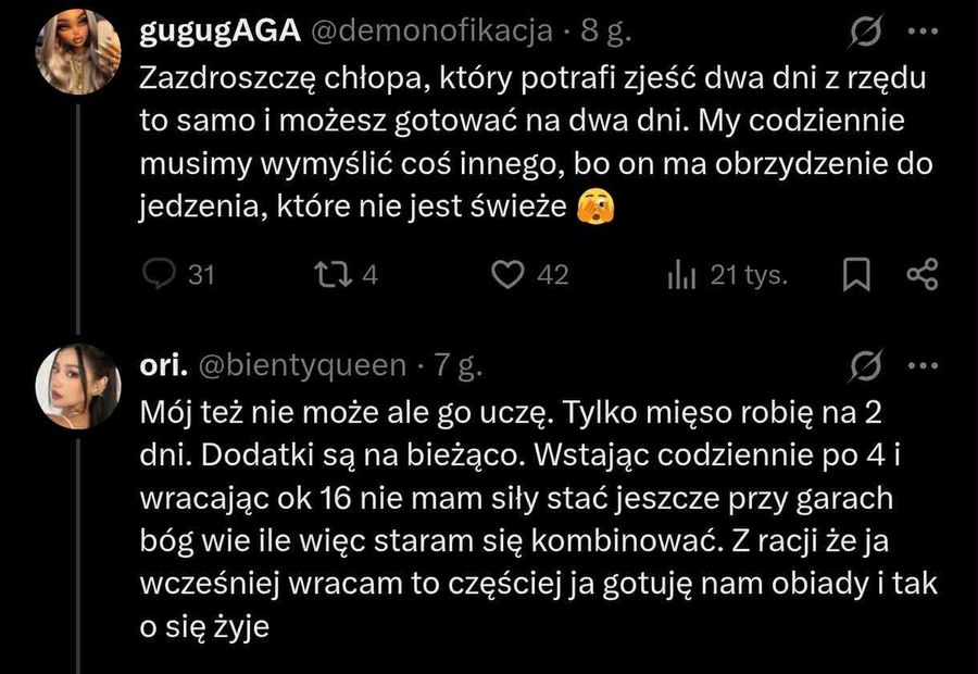 Drama o kotlety. "Zazdroszczę chłopa, który potrafi zjeść dwa dn