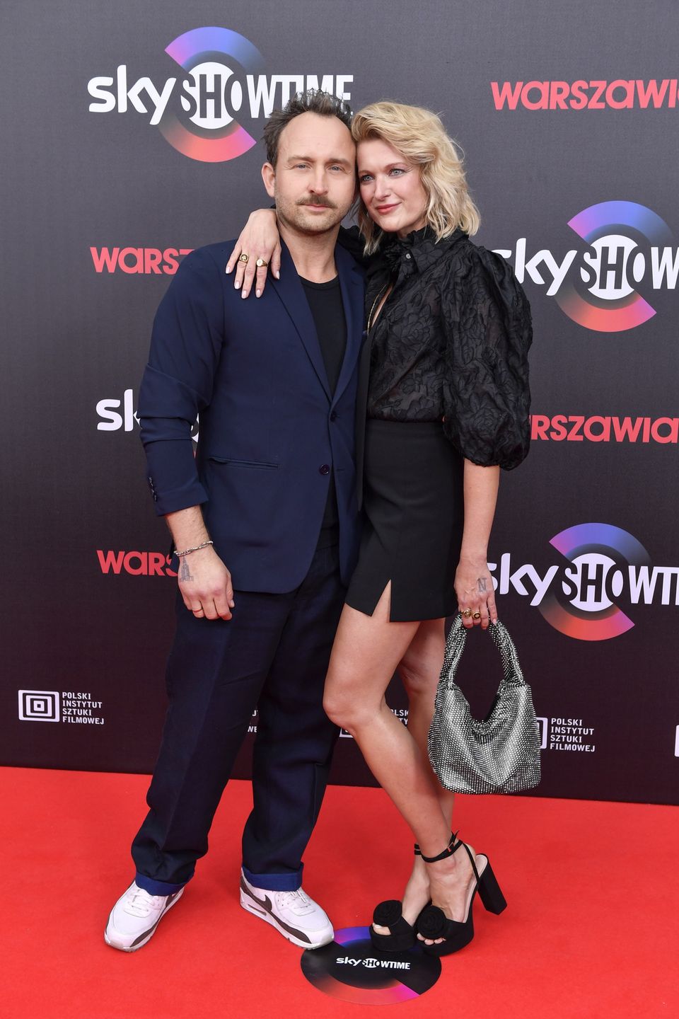 Borys Szyc z żoną