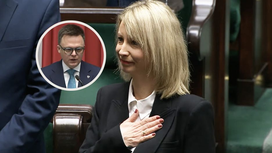 Marszałek Szymon Hołownia po ślubowaniu posłanki Łośko, zaprosił ją na kurtuazyjną kawę