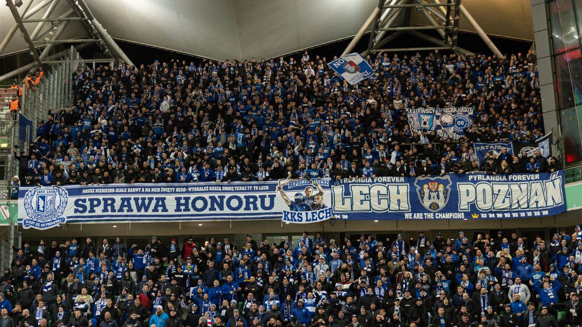 Getty Images / Foto Olimpik/NurPhoto / Na zdjęciu: kibice Lecha Poznań