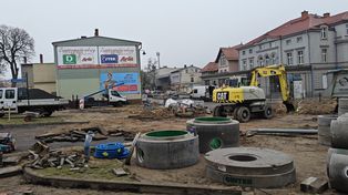 Szczecinek: Trwa budowa nowego ronda w centrum. Prace szybko postępują