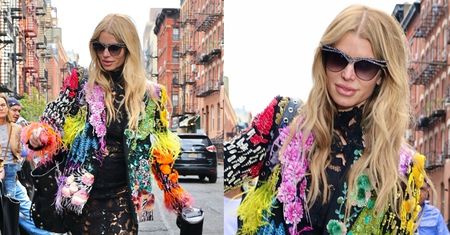 Jessica Simpson i jej ODMIENIONA twarz maszerują ulicami Nowego Jorku