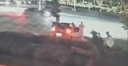 Piaseczno: Drift na targowisku miejskim przerwany przez policję