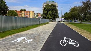 Nowy ciąg pieszo-rowerowy przy placu Zwycięstwa już gotowy