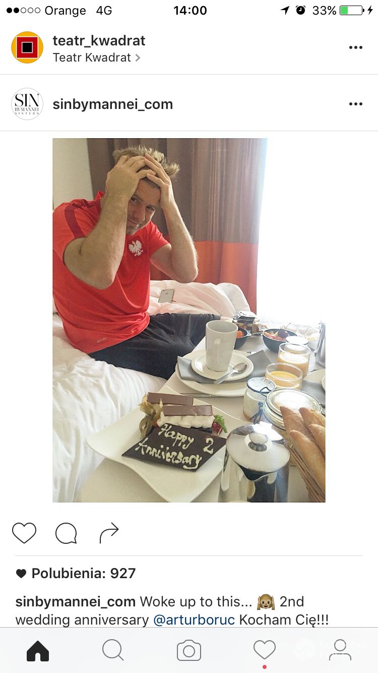 Artur Boruc i Sara Boruc obchodzą drugą rocznicę ślubu