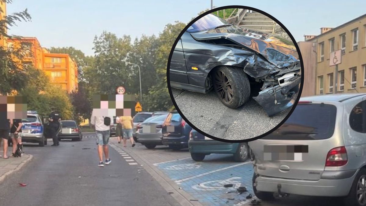 14-latek urządził rajd ulicami miasta. Staranował 4 samochody