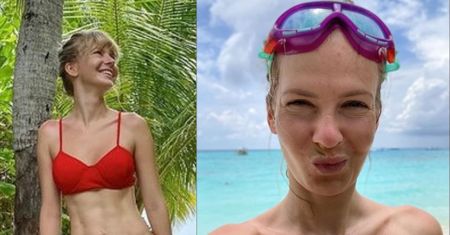 Dumna Edyta Pazura napina swój sześciopak pod palemką. "Panie trenerze, może być pan ZADOWOLONY"