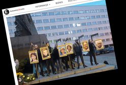 Katowice: narodowcy ustawili szubienice. Zawiesili na nich zdjęcia europosłów PO