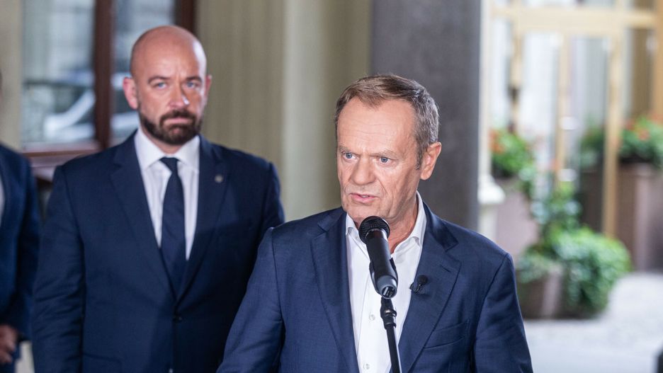 Jacek Sutryk i Donald Tusk