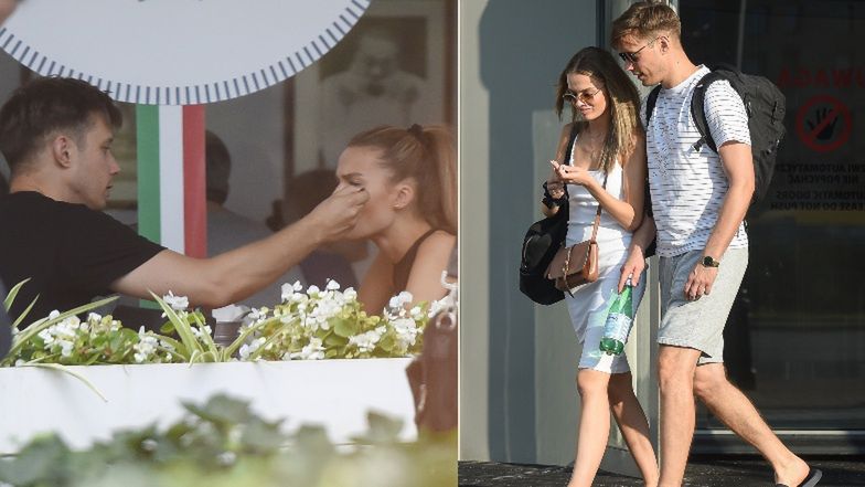 Michał Mikołajczak i Julia Sutys idą na lunch w przerwie treningu do "Tańca z gwiazdami"