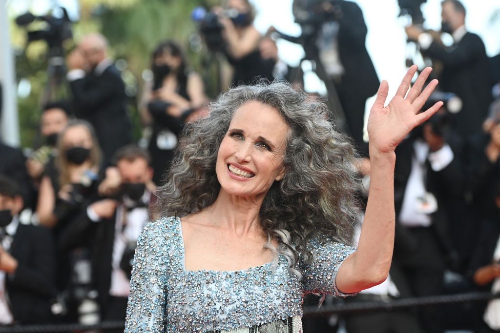 Andie MacDowell na Festiwalu w Cannes