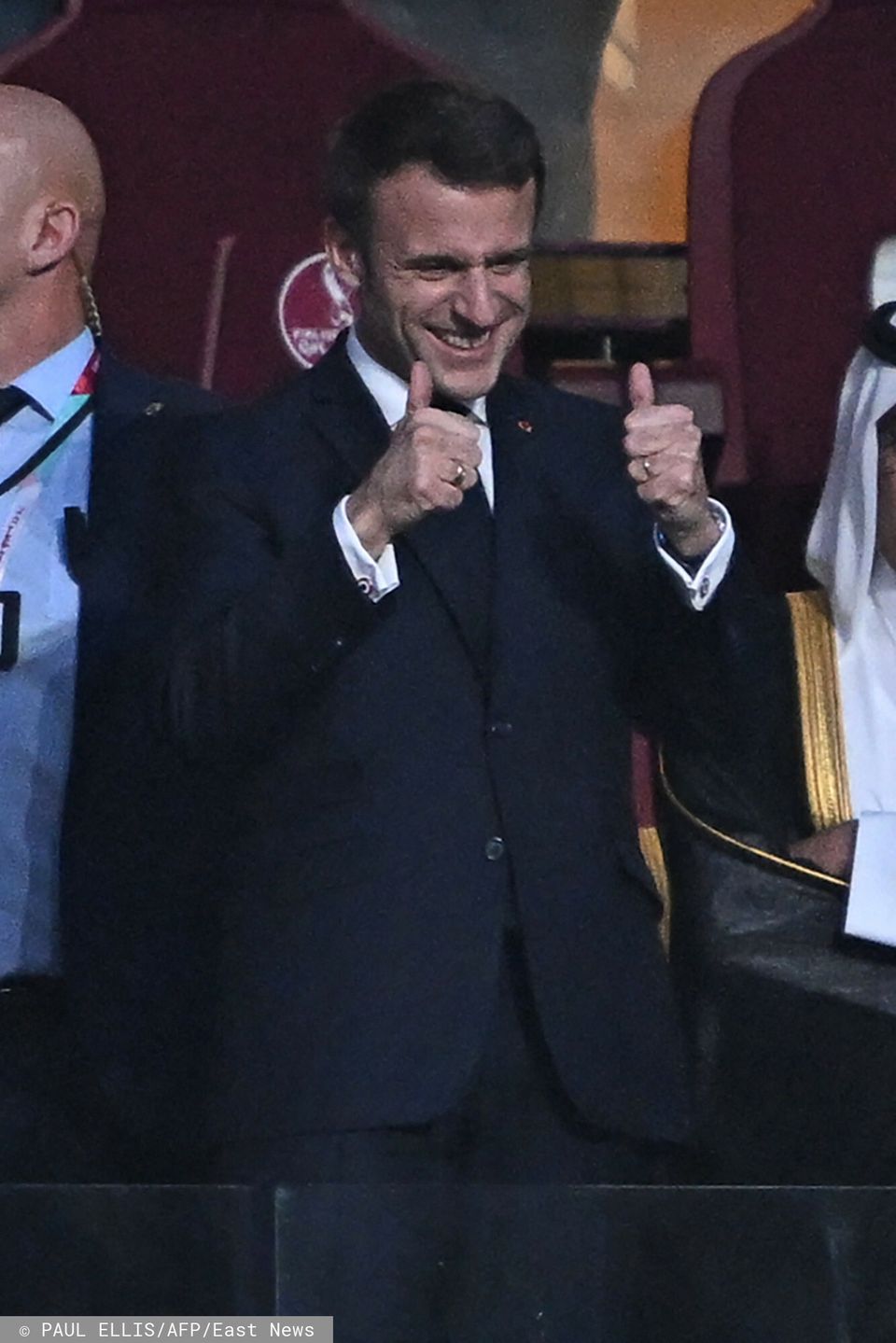 Emmanuel i Brigitte Macron na finale mundialu 