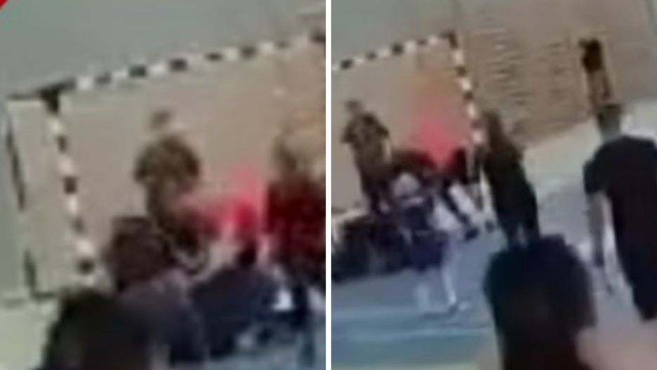 Dantejskie sceny na dziecięcym meczu