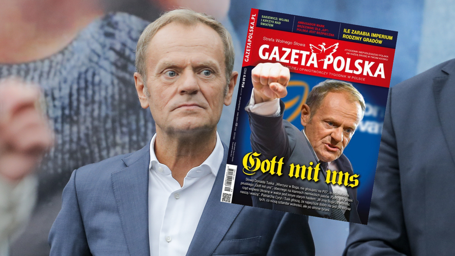 Donald Tusk jest "bohaterem" nowej okładki "Gazety Polskiej"