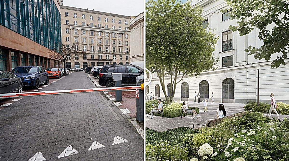 Warszawa: Parkingów coraz mniej, zieleni coraz więcej