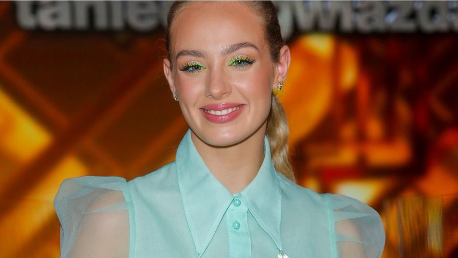 Wiktoria Gąsiewska przyciągnęła swoją kreacją wzrok.