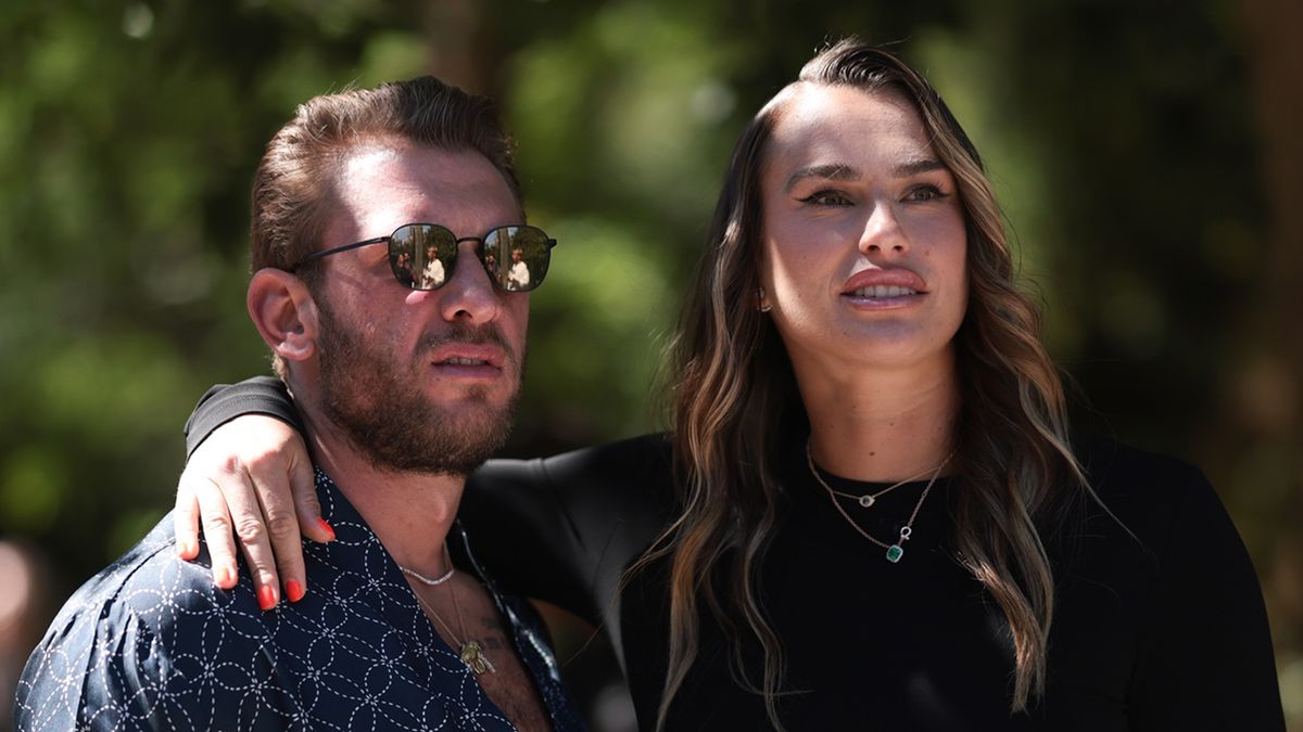 Getty Images / Jeremy Moeller / Na zdjęciu: Georgios Frangulis i Aryna Sabalenka