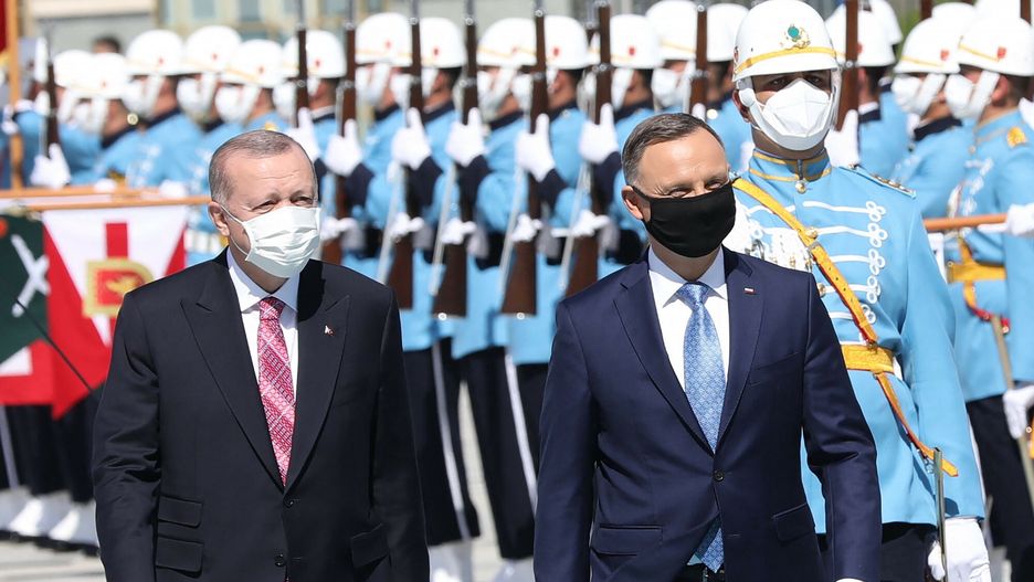 Prezydenci Recep Tayyip Erdogan oraz Andrzej Duda