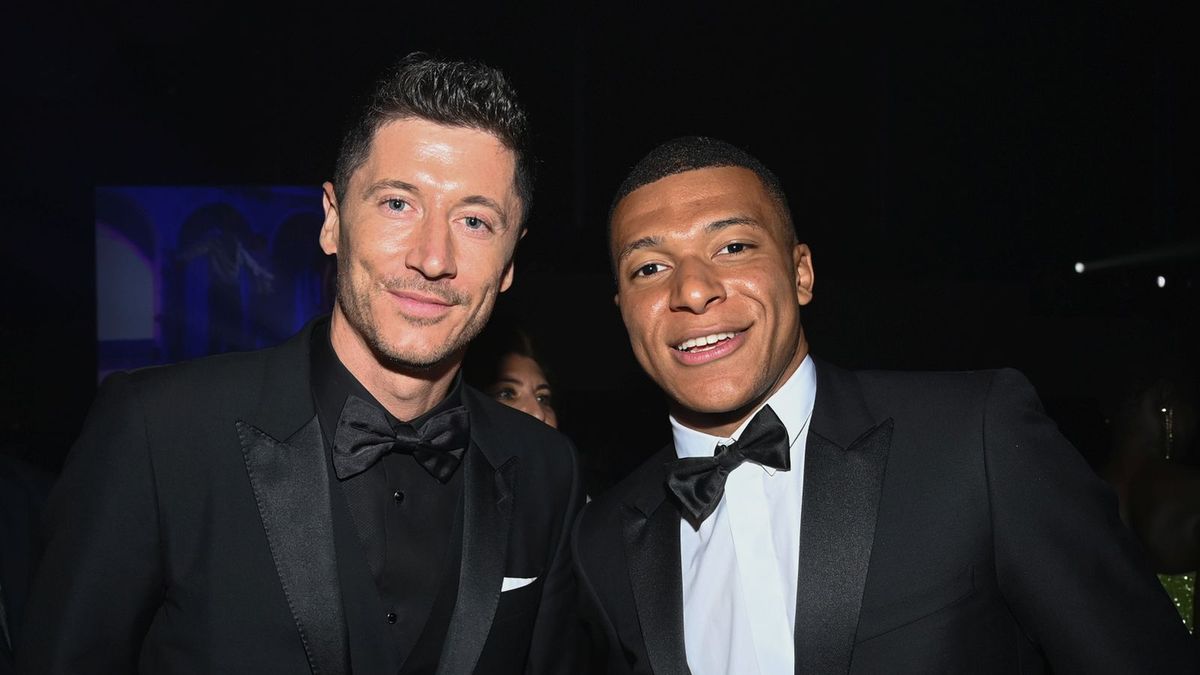Getty Images / Pascal Le Segretain / Contributor / Na zdjęciu: Robert Lewandowski i Kylian Mbappe na festiwalu w Cannes