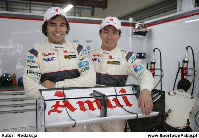 W sezonie 2012 Perez i Kobayashi stanowili duet w Sauberze