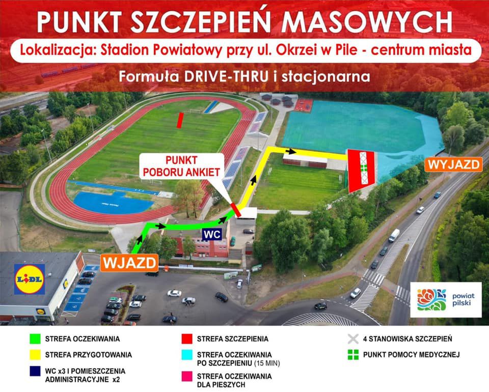 Dwa punkty szczepień masowych w Pile