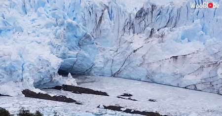 Cielenie się ogromnego lodowca w Argentynie. Niezwykłe nagrania świadków