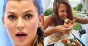 Rzadki widok: Anna Lewandowska je pizzę (FOTO)
