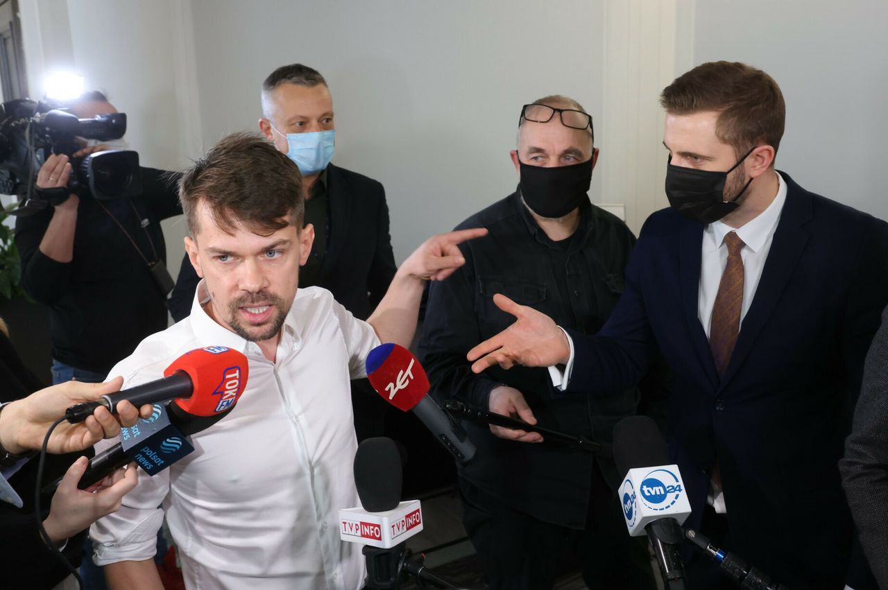 Michał Kołodziejczak nie wytrzymał. Reporter TVP Info usłyszał kilka "ciepłych" słów