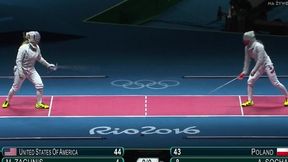 Szermierka, Polska - USA: decydujący pojedynek pomiędzy Zagunis a Sochą
