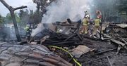 Ogromny pożar, wszystko było w ogniu. Dym widoczny z wielu kilometrów
