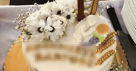 Pochwalili się tortem z komunii. Napis wywołał burzę w sieci