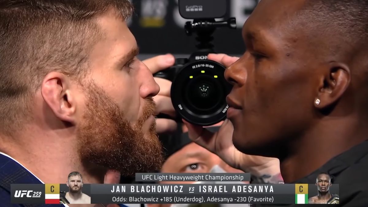 YouTube / UFC / Błachowicz i Adesanya na konferencji prasowej przed walką