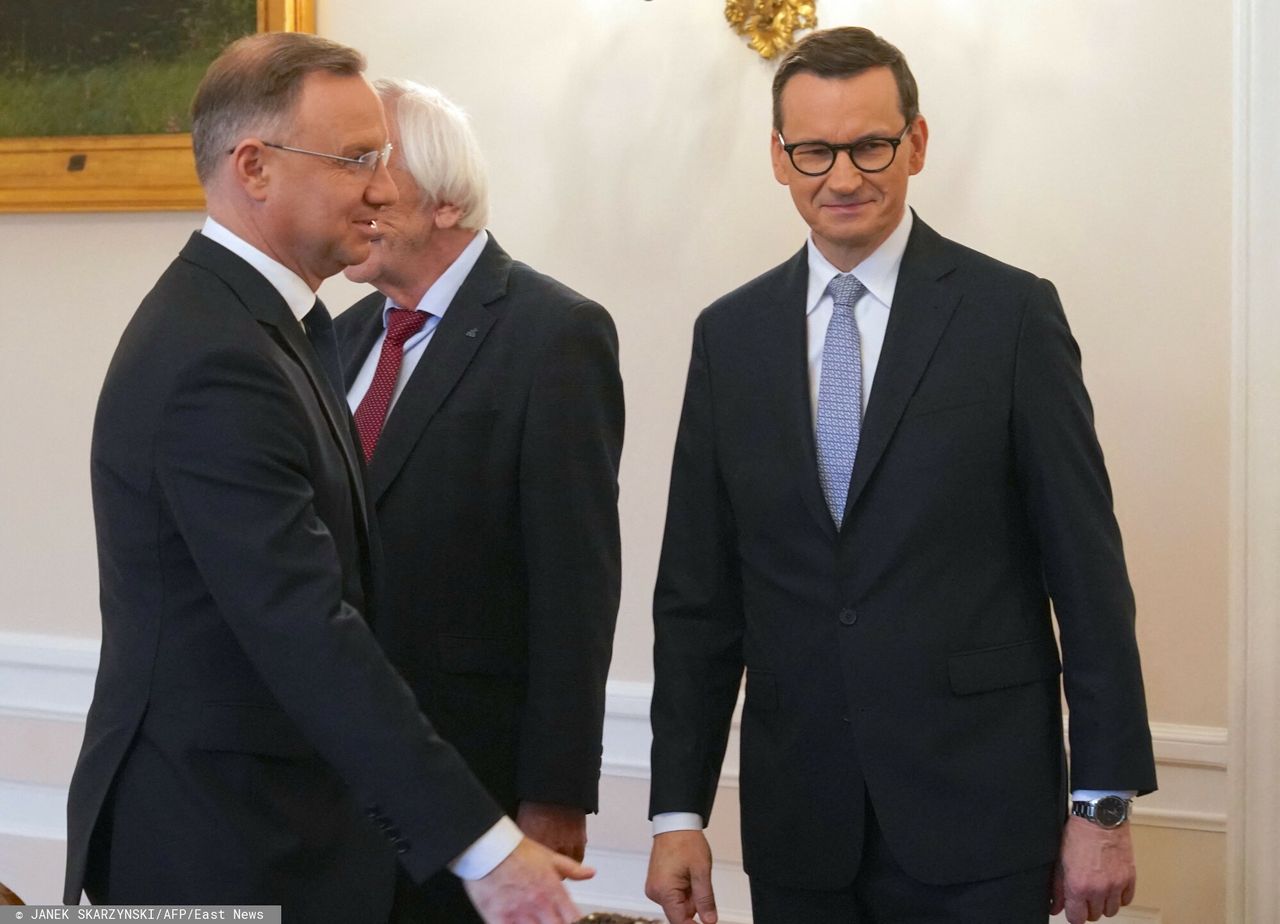 Prezydent Andrzej Duda i premier Mateusz Morawiecki